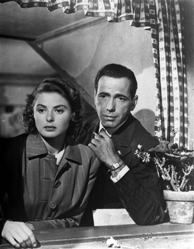 Humphrey Bogart and Ingrid Bergman in 'Casablanca' (1942)